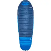 Rab - Biwak-/Trekking-Schlafsack - Ascent -12C / 10F Tempest Blue/Maya Blue - Größe Links - Blau