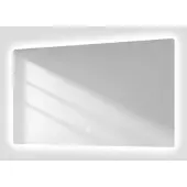 Emke Badspiegel mit Beleuchtung 100 x 60 cm LED-Spiegel mit Touchschalter Kaltweiß Dimmbare Helligkeit