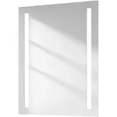 Emke Badspiegel mit Beleuchtung 80x60 cm, Kaltweiss, Wandmontage, IP44, HD, beidseitig montierbar