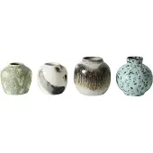 HK Living - 70's Keramik Vasen, canyon (4er-Set)