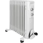 Clatronic Ölradiator | Effiziente mobile Heizung | elektrische Heizung mit 11 Rippen | 3 Stufen | Slimline Heizkörper | bis zu 50qm | 2300 W | RA 3737