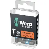 Wera 840/1 IMP DC Impaktor bits, Hex-Plus, 6.0 mm x 25 mm - (10 stk.)