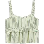 BOSS für Damen. 50559224 Grünes Iplyn-Top (40), Lässig, Baumwolle, Ärmellos / Hosenträger