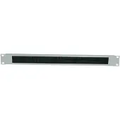 Intellinet 19" Kabeldurchführung, 1 HE, mit Bürstenleiste, grau, Stahl, Grau, 1 Stück(e), 210 g