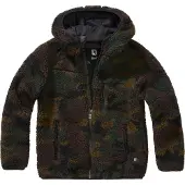 Brandit Kinder Teddyfleece Outdoorjacke Kapuzen Größe 146/152 Farbe Wald