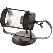 LINDBY Außenwandleuchte Farly, rostbraun, Alu, 17cm
