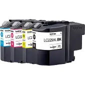 Brother LC229XLVALBPDR, Schwarz, Cyan, Magenta, Gelb, 4 Stück(e), 2400 Seiten, 1200 Seiten, Multipack