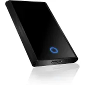 Icy Box IB-273StU3, Schwarz, USB 3.0, 480 Mbit/Sek, 130 x 40 x 190 mm, Aluminium, Kunststoff
