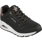 SKECHERS Uno-Shimmer Away 155196-BLK, Sneaker, Damen, Schwarz, Größe: 38