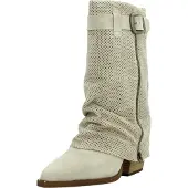 Alpe für Damen. 527611 Dua beige Lederstiefel (37), 3 bis 5 cm, Reißverschluss, Lässig