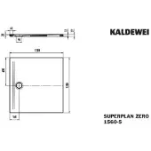 Kaldewei SUPERPLAN ZERO 1560-5, Duschwanne mit Wannenträger extraflach, 120x120cm, 356047982674