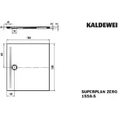 Kaldewei 355847980231 DW SUPERPLAN ZERO Mod.1558-5, 1100 x