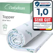 Nivion Aloe Vera Topper Model S - bis 60kg Körpergewicht / 140x200x3,5cm
