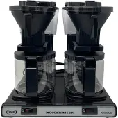 Moccamaster KBG744 Filter Kaffee Maschine Glas, 2 x 1.25l schwarz