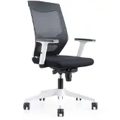 Rocada Ergoline 908W-4, Gepolsterter, ausgestopfter Sitz, Netz-Rückenlehne, Schwarz, Schwarz, Stoff, Schaum, Netz, Technopolymer