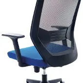 Rocada Ergoline 908-3, Gepolsterter Sitz, Netz-Rückenlehne, Blau, Schwarz, Stoff, Schaum, Netz, Technopolymer