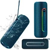 Krüger&Matz Bluetooth 5.0 IPX5 USB AUX 20W RGB Kabelloser Lautsprecher Kruger&Matz Street