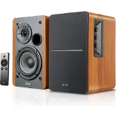 Edifier R1280Ts 2.0 Stereo Aktivlautsprecher – Studio-Monitor mit Subwoofer-Ausgang, 42W RMS, Holzdesign