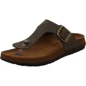Rohde Damen Zehentrenner Pantolette Leder Rodigo-D 5860, Größe:38 EU, Farbe:Grün