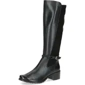 Caprice Stiefel, Blockabsatz, Langschaftstiefel, Businessstiefel mit Flechtband