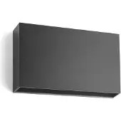 LINDBY LED-Außenwandleuchte Jarte, 20 cm, down, grau, IP65