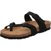 Rohde Damen Zehentrenner Pantolette Alba 5594, Größe:37 EU, Farbe:Schwarz