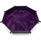 GlassStaff CritStones Faltbarer Würfelteller Dragon Skin XL Edition Purple