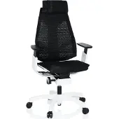 Hjh OFFICE GENIDIA PRO WHITE - High End Bürostuhl Schwarz