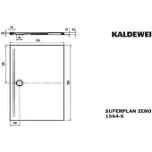 Kaldewei 356447983199 DW SUPERPLAN ZERO Mod.1564-5, 750 x