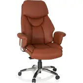 Hjh OFFICE PRADO Leder - Luxus Chefsessel Braun