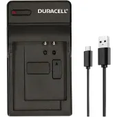 Duracell DRP5960, USB, Indoor Batterieladegerät, Panasonic DMW-BLF19, Schwarz, 5 V, 5 V