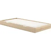 Möbelando Bettschubkasten >FRITZ< in Milky Pine - 195x198x19x92 (LxBxHxT)