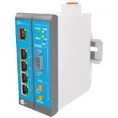 Insys Microelectronics MoRoS icom MRO-L200, LTE-Router, Ethernet-WAN, 10 Gigabit Ethernet, 100 Gigabit Ethernet, Blau, Grau, Weiß