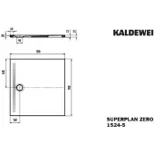 Kaldewei 352447980672 DW SUPERPLAN ZERO Mod.1524-5, 900 x