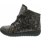 Waldlaufer H-Steffi Damen Schnürstiefel in Schwarz, Größe 6