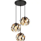 Globo Lighting Hängeleuchte Metall schwarz matt, 3x E27