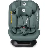 Lorelli Auto Kindersitz Scorpius i-Size, Autositz für Kinder 40-150 cm, Babysitz, Autokindersitz ab Geburt, Einstellbare Kopfstütze, grün