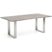 Niehoff - HPL-Gartentisch Noah - Aluminium 160 x 95 cm HPL Beton Trapezkufe