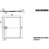 Kaldewei 355647980030 DW SUPERPLAN ZERO Mod.1556-5, 1000 x