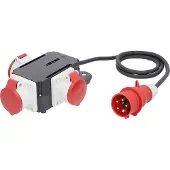 As Schwabe as-Schwabe MIXO Stromverteiler 400V 16A CEE-Stecker auf 3x CEE-Steckdose IP44