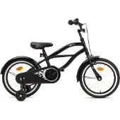 Nogan Rumble Kinderfahrrad – 16 Zoll – Schwarz - komplett mit Stutzräder