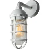 Konstsmide 7355-250 Olbia Wandl. E27 mit Klarglas weiss