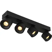 Globo Lighting LED Strahler Metall schwarz matt, 4x LED
