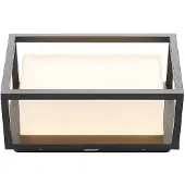 LUCANDE LED-Außenwandleuchte Ilirian, anthrazit, Alu, 15 cm