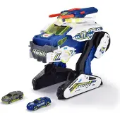 Dickie Toys - Polizei-Fahrzeug Police Bot (35 cm) - futuristisches Polizeiauto (groß) mit Transform-Funktion & weiteren Features, Spielzeug mit Licht & Sound für Kinder ab 3 Jahren