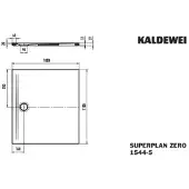 Kaldewei 354447983231 DW SUPERPLAN ZERO Mod.1544-5, 1000 x