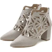 LASCANA High-Heel-Stiefelette Ankle Boot, Stiefelette, Stiefel, hellgrau Größe 37