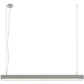 Arcchio LED-Bürohängelampe Susi, silber, 120 cm, 4000K, DALI