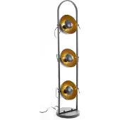 Globo Stehlampe Ole Schwarz mit Gold