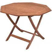 Merxx Gartentisch achteckig, klappbar, Ø 110 cm - Eukalyptus